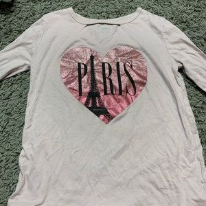 Pink Paris long sleeve top